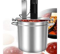EXSHUING Automatic Jam Stirrer Machine, Hot Pot Seasoning Mixer, High-Speed Mixer With Scrape-Resistant Pot Bottom & Adjustable Speed, 20l To 145l, For Prepare Chili Sauce, Jam, And Soup(30cm/20L)