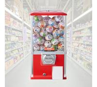 EXSHUING Coin-Operated Vending Machine, Commercial Mini Gumball Machine, High-Speed Capsule Machine, Can Accommodate 200 45mm Balls, Suitable For Holiday Gifts, Birthday Parties(Black)