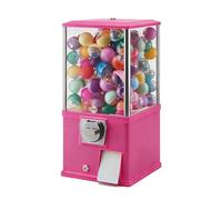 EXSHUING Coin-Operated Vending Machines, Toy Gashapon Machines, And Candy Vending Machines Can Be Placed In Supermarkets, Amusement Parks, Hospitals, And Other Similar Locations(Pink)