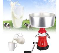 EXSHUING Cream Separator for Ra-w Milk, 80l/H 21gal/H Milk Cream Centrifugal Separator, Electric Stainless Steel M-Ilk Splitter, Cre-am Butter Skimmer, Fresh M-Ilk Cow Sheep Goat Separator