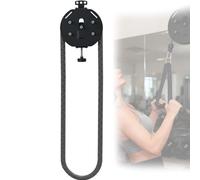 EXSHUING Endless Rope For Body Coordination, Infin-ity Rope Machine With 4m/14ft Rope, No Drilling Hook Mount Setup On Door, Tree Or Pole - 3-30kg Resistance, Engages Your Forearms, Biceps(Black)