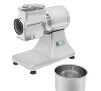 EXSHUING Large Capacity Electric Cheese Grater For Restaurant, 900w Commercial Grade Shredder With Stainless Steel Bucket, 60kg/132lbs Per Hour Grinds Parmesan, Nuts, Garlic, Ginger -Safety Shield