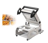 EXSHUING Restaurant Tray Sealing Machine, Commercial Stainless Steel Structure, Aluminum Mo-ld, Precise Temperature Control, Efficiency 7-8 Times/Minute, Suitable For Fresh And Cooked Foods