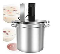 EXSHUING Sauce Stirrer Machine, Commercial Hot Pot Seasoning Mixer With 4-Blade System & Large Capacity Pot, For Cooking Chili Paste, Hot Pot Soup Base, 30-60cm Diameter 20l To 145l(35cm/25L)