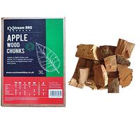 Exstream BBQ Barbecue Smoking Wood Chunks APPLE 3 Litre / 1.3 kg Sweet, Fruity Flavour With Mild Smoke Intensity Best for pulled pork, poultry & seafood