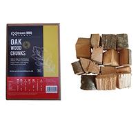 Exstream BBQ Barbecue Smoking Wood Chunks OAK 3 Litre / 1.2 kg Savoury Flavour With Medium Smoke Intensity. Best for beef, pork, poultry.