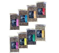 Exstream BBQ Premium Variety Pack Wood Pellets | 8 x 1.1lb Resealable Bags | For Outside Wood Fire Grills, Pizza Ovens and Smokers | Natural Hardwood | Ooni Ninja Gozney | Mens Gift Sets