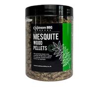 Exstream BBQ Smoking Pellets in 1 Litre Jar, Premium Quality, 10 Natural Flavours for Wood Fired Ovens and Grills. (Mesquite Wood)