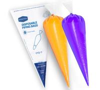 EXSTRY 100 Piping Bags Disposable - 12 inches Thick,Tear-Proof Icing Bags for Frosting, Dessert & Cake Decoration - Easy to Grip - Perfect for Professional & Novice Bakers - Clear
