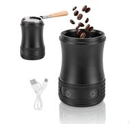 exsulity Coffee Dosing Cup with Scale, High Precision USB Rechargeable Coffee Grinder Powder Cup, LED Display Coffee Scale Compatible with 58mm Portafilter, Black