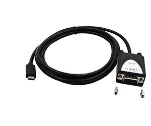 Exsys 2311-2 °C Male to 1 x Serial RS-232 1.8 m USB 2.0 Cable with 9 Pin Connector LED Display Black