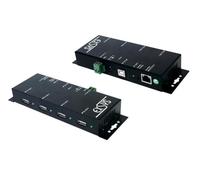 EXSYS, Ethernet Print Server 1Giga to 4 x USB 2.0 Ports