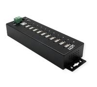 EXSYS EX-1170HMVS 10 Port USB 2.0 Metal Hub, Surge Protection 15KV