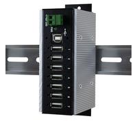 Exsys EX-1177HMVS-WT 7 ports USB 2.0 HUB 15KV Surge Protection Black