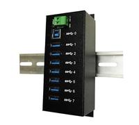 EXSYS EX-1187HMVS Hub & Hub 5000 Mbps Black - Hubs & Hubs (USB 3.0 (3.1 Gen 1) Type-A, 5000 Mbps, Black, Metal, CE/FCC/RoHS/WEEE, 40 V)