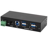 Exsys EX-1244HMS 4 Port USB 3.2 Gen 1 HUB Din-Rail Kit und Wand VIA VL813 Chipset