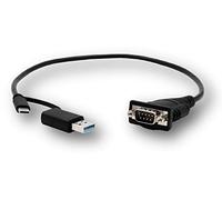 EXSYS EX-23001 USB 2.0 with C and A Connector to 1 x RS-232 Serial Cable with 9 Pin FTDI Chip-Set Connector