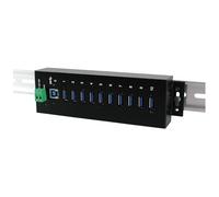 Exsys USB 3.0 1110HMVS (Gen 1) Type B 5000MBITS Black Interface Hub (1110HMVS)