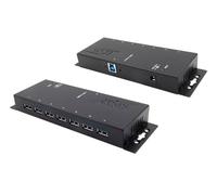 Exsys USB 3.2 HUB 7-Port External Including Mains Adaptor 12V/3A and