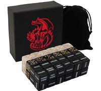 Extalas 50-Piece MTG dice Set for Magic The Gathering Starter kit - counters, Tokens, Life Tracker with Creature Stats & abilities Keywords (Text Version)