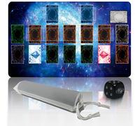 Extalas for Yu-Gi-Oh Playmat Single Player,with Free Limited - Edition dice and Storage Tube Size 24 * 14