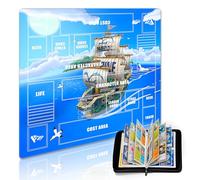 Extalas Playmat for One Piece Card Game for Two Players, 24x24 inches, with 4-Pocket Card Binder Set and 400+ Card Capacity