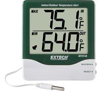 Extech 401014A Big Digit Indoor/Outdoor Thermometer with Alarm, Min/Max