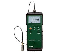 Extech 407860 Heavy Duty Vibration Meter, Acceleration and Velocity | Velocity/acceleration/displacement, remote sensor on 2m cable, 10Hz-1kHz, 5% accuracy, stores 500