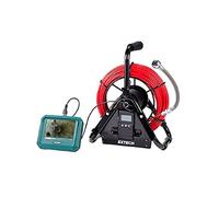 Extech HDV750 Videoscope Plumbing Kit, 28mm Camera, 30m Spool | 640x480, 150 deg FOV, 28mm camera, 30m plumbing spool with length locator, 5in touchscreen, 64GB