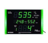 Extech IAQ320 Indoor Air Quality Monitor PM2.5 CO2 Datalogger, 10" Display