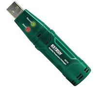 Extech RHT10 Humidity and Temperature USB Datalogger, 16000 Point | RH 0-100%, temp -40 to 158F, dew point, 16000-point memory, time/date stamp, USB download, protective cap