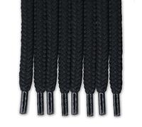 EXTEMPORE Drawstring Cord Replacement Round 6mmx136 cm/54 Inch/4 Pcs,for Cloth, Sweatpants, Hoodie, Shoelace,Bag., Black, 6 mm x 136 cm/54 Inch