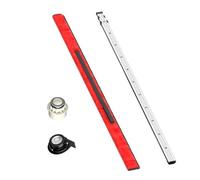 Extendable 7075 Aluminum Measuring Stick with Double Sided Scale for Contractors Interior Design and Building Inspection Accurate Height Measurement Tool