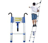 Extendable Aluminum Telescopic Ladder 8m 7m 6m 5m 4m with Removable Hook High Reach Telescoping Ladder for Home Workshop and Outdoor Use