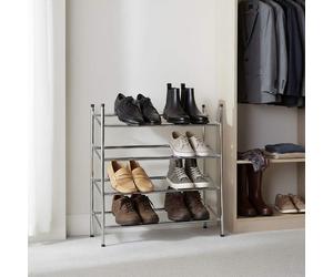 Extendable and Stackable 4 Tier Shoe Rack | Tavia
