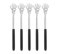 Extendable Back Scratcher Massager Retractable Telescopic Stainless Steel Portable Rear Itch Relief Tool for Home Office Travel 5 Pack
