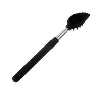 Extendable Back Scratcher, Silicone Brush with Telescoping Handle, Portable & Ergonomic Massage Tool, Stainless Steel Sturdy Design, for Kids & Adults Body Scrubbing & Itch Relief