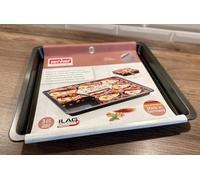 Extendable baking tray 37 - 52 x 3 cm extendable universal multi-purpose heat resistant up to 240 °C non-stick