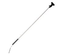 Extendable Banner Post - Telescopic Stainless Steel Pole for Hoisting | Retractable Shaft with Soft Foam Grip & Secure Mounting Clip for Rallies, Marches, Protests and Demonstrations