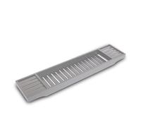 Extendable Bath Tub Rack, Adjustable Wooden Bathroom Caddy with Book Holder, Over Bath Storage Tray for Relaxing Soak Experience (Grey)