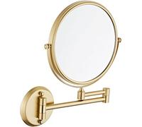 Extendable Bathroom Mirror Wall Mounted Magnifying Shaving Swivel Brushed A,S