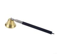 Extendable candle fire extinguisher stainless steel telescopic handle candle snuffer for use with a variety of candle styles