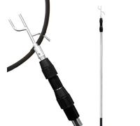 Extendable Cargo Retriever - Long Reach Hook Pole, Steel Cargo Pickup Tool | Truck Bed Load Collection Extension Stick Utility Rod Extra Long Gear Gathering Pole Durable Holding Design with Pickup Tru