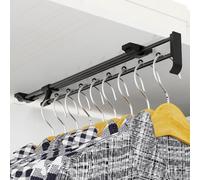Extendable Clothes Rail, Adjustable Clothes Rail Cupboard, Telescopic Clothes Rail Save Space, for Cupboards and Storage Areas, Telescopic Rail (Size: 40 cm)
