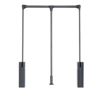 Extendable Clothes Rail, Adjustable Pull-Down Garment Bar for Hanging Clothes in Tall Cabinets and Shelves