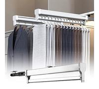 Extendable Clothes Rail - Sliding Wardrobe Closet Rod, Wardrobe Pull Out Clothes Hanger, Adjustable Sliding Wardrobe Clothes Hanger, Stainless Steel Clothes Rail, Adjustable Length 50~100cm ( Size : 5