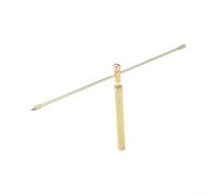Extendable Copper Dowsing Rods Set with Pendulum for Water Divining and Treasure Locating - Retractable 5.6 to 16.3 Inch Professional Radiesthesia Tools(C)