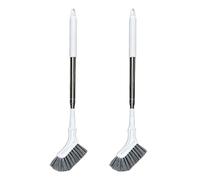 Extendable Crevice Cleaning Brush Long Handled Scrubbing Scrubber Tool，2PCS | Telescopic Gap Cleaner Stiff Bristles Tile Grout Narrow Head Bathroom Shower Floor Bathtub Patio Kitchen Wall Corner