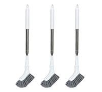 Extendable Crevice Cleaning Brush Long Handled Scrubbing Scrubber Tool，3PCS | Telescopic Gap Cleaner Stiff Bristles Tile Grout Narrow Head Bathroom Shower Floor Bathtub Patio Kitchen Wall Corner