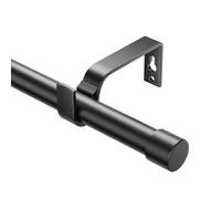 Extendable Curtain Rods 76-350 cm, Diameter 19 mm Adjustable Curtain Rod with Cap Knobs for Eyelet Curtains, Elegant Decorative Curtain Rods for Bedroom